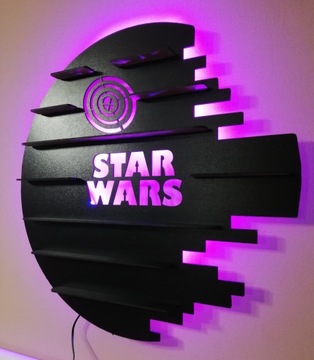 Półka Lampka figurki LED PILOT LUDZIKI Hit star wars