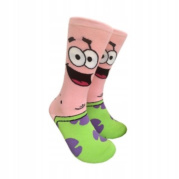 Skarpety z nadrukiem spongebob patrick zestaw 4par