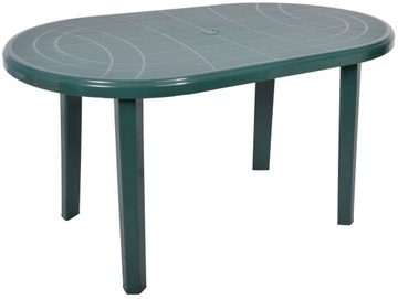 STÓŁ STOLIK OGRODOWY PLASTIKOWY 135x80 ZIELONY
