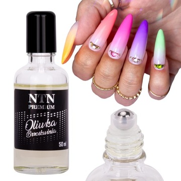 NTN Oliwka do skórek paznokci odżywka 50ml roller z kulką BRZOSKWINIA