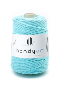 Sznurek do makramy bawełniany fresh mint 5mm 100m