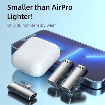 Мини-беспроводной петличный микрофон для мобильных устройств