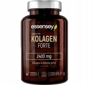 Essensey Kolagen FORTE 2400mg 120 kaps NATURALNY