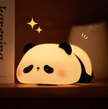 Lampka Nocna Panda Silikonowa