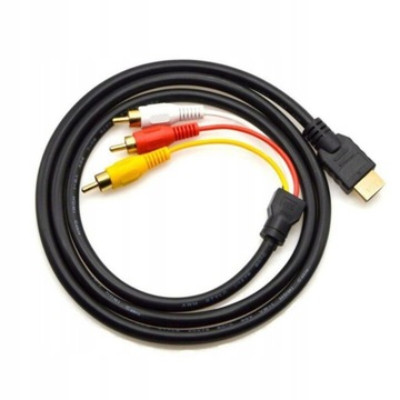 Видеоадаптер HDMI Male-3 RCA