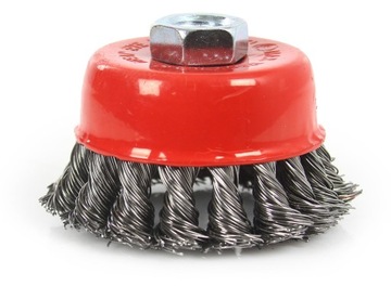 Щетка торцовая из плетеной проволоки М14 75мм.