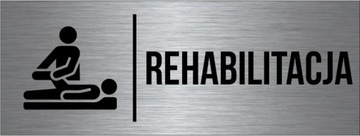 TABLICZKA REHABILITACJA Aluminium Piktogram