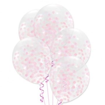 BALONY Z KONFETTI NA URODZINY ZESTAW