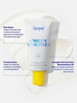 50 мл праймер Supergoop под макияж Unseen Sunscreen Broad Spectrum для лица