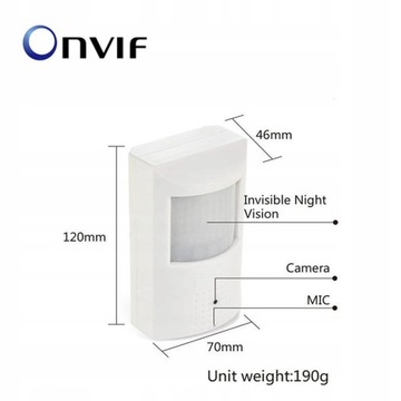 UKRYTA KAMERA W CZUJCE RUCHU 8MPX 4K WIFI AUDIO ZOBACZ ZOBACZ