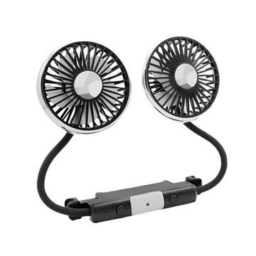 Автомобильный вентилятор с двойной головкой. Простота установки. Легкие аксессуары. Вентилятор для электромобиля.