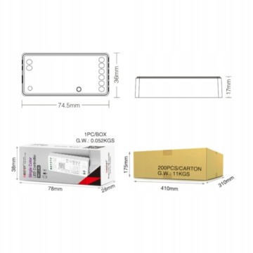 КОНТРОЛЛЕР FUT036W MILIGHT LED TAPE MONO ZONE CONTROLLER