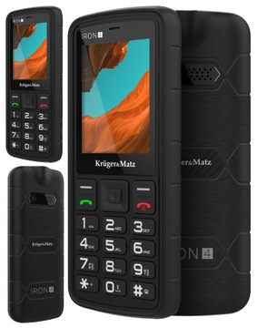 TELEFON BUDOWLANY KRUGERMATZ IRON PANCERNY 48 MB/128MB 4G LTE DUAL SIM IP68