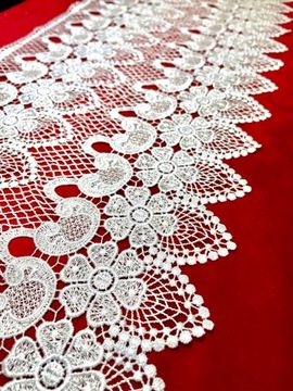 GIPIURA KORONKA BIAŁA 30 cm wzór 6088