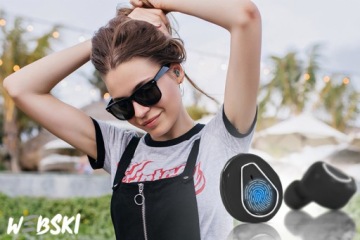 БЕСПРОВОДНЫЕ НАУШНИКИ + ЦВЕТА МИКРОФОНА POWERBANK