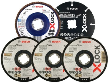 УГЛОВАЯ ШЛИФОВАЛЬНАЯ МАШИНА 750ВТ GWX 750-125 BOSCH X-LOCK