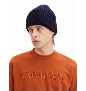 CK CALVIN KLEIN ORYGINALNA CZAPKA ZIMOWA MĘSKA