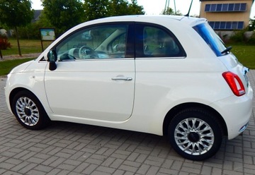 Fiat 500 II Seria 4 1.2 69KM 2017 Fiat 500 1.2 Lounge szklany dach jasny środek ładny zadbany bezwypadkowy, zdjęcie 5