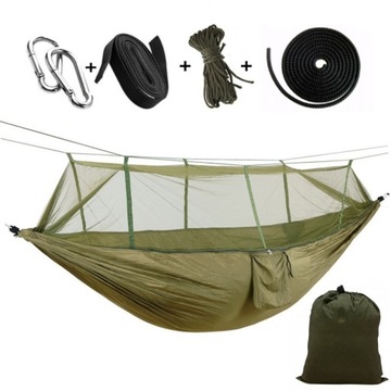 HAMAK Z MOSKITIERĄ SURVIVAL TURYSTYCZNY 260x140