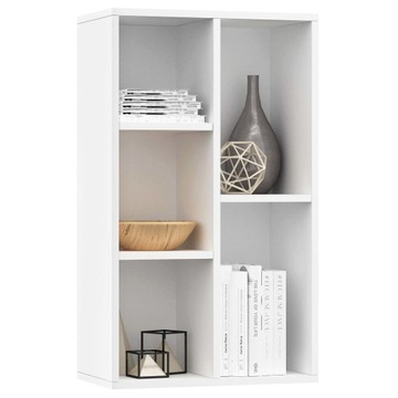 Книжный шкаф/шкаф, белый, 50x25x80 см, ДСП