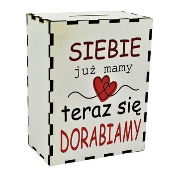 Skarbonka Kolorowy Nadruk Siebie już Mamy