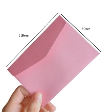 Różowy styl dużo Cukierki kolor mini koperty DIY W