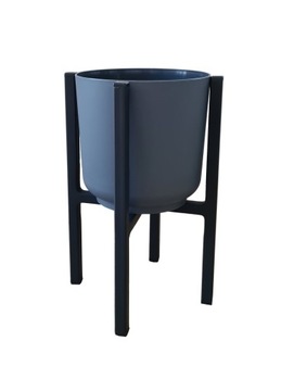 МЕТАЛЛИЧЕСКАЯ ПОДСТАВКА ДЛЯ ЦВЕТОВ С КРЫШКОЙ, СОВРЕМЕННАЯ, 31 СМ, 4 НОЖКИ