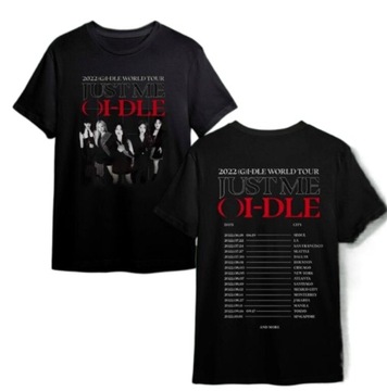 Gidle Just Me World Tour 2022 Men's Rock T-Shirt Koszulka