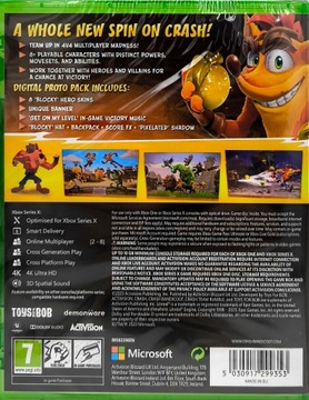CRASH TEAM RUMBLE DELUXE EDITION, НОВОЕ XBOX НА ПОЛЬСКОМ ЯЗЫКЕ