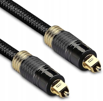 1m Optyczny Przewód Audio Cyfrowy SPDIF Toslink