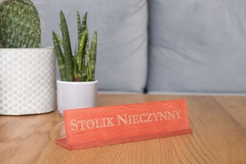 ЗАКРЫТЫЙ СТОЛ — 5x деревянная табличка Onlywood