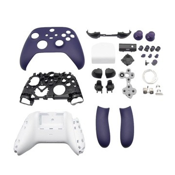 KOMPLETNA FIOLETOWA OBUDOWA PRZYCISKI GUMKA GRZYBKI DO PADA XBOX SERIES X S