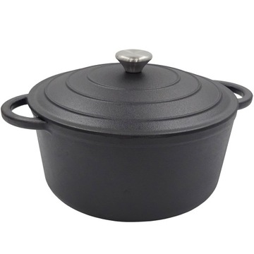 GARNEK ŻELIWNY TRADYCYJNY CIĘŻKI MOCNY 5,9 L 28 cm