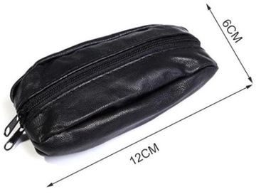 Вместительный кожаный чехол для ключей, флешки и монет.