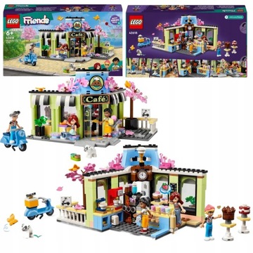 LEGO FRIENDS 42618 HEARTLAKE CAFE 3 ФИГУРКИ АКСЕССУАРЫ ДЛЯ СКУТЕРА ДЛЯ СОБАКИ