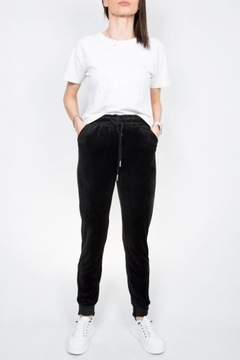 ВЕЛУРОВЫЕ СПОРТИВНЫЕ БРЮКИ ЖЕНСКИЕ, с завышенной талией, 4XL/5XL