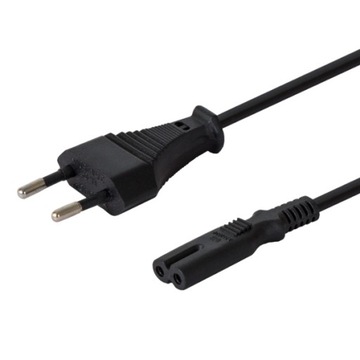 Kabel zasilający do telewizora ósemka 2pin 1,2m