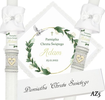 БЕЛАЯ ОДЕЖДА И КРЕЩЕСТВЕННАЯ СВЕЧА КРЕЩЕННОЕ ИМЯ