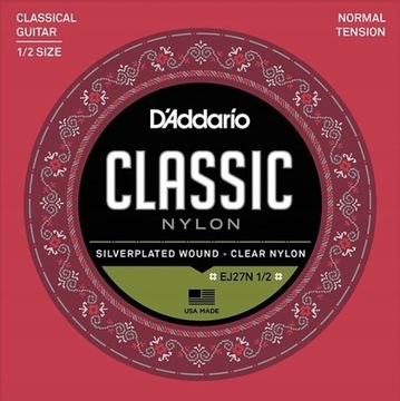 Struny D'Addario EJ27N do gitary klasycznej 1/2
