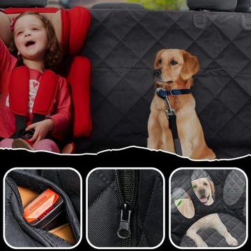 КОВРИК ДЛЯ СОБАКИ НА ЗАДНЕЕ СИДЕНИЕ АВТОМОБИЛЯ ЗАЩИТНЫЙ КОВРИК