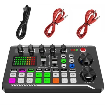 Podcast Microphone Sound Card Kit Professional Live Sound Card Audio Mixer