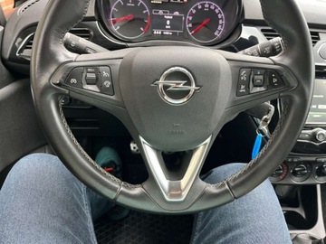 Opel Corsa E Hatchback 3d 1.4 Turbo 100KM 2018 Opel Corsa 1.4 benzyna 100 KM 6 biegow czarny dach zadbany mozliwa zamia, zdjęcie 14