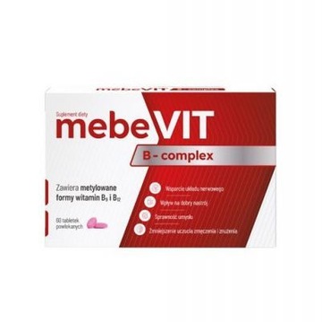 MEBEVIT B-complex witaminy z grupy B 60 tabletek