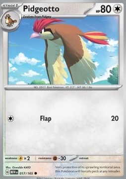 Karta Pokemon Pidgeotto (MEW 017) 17/165