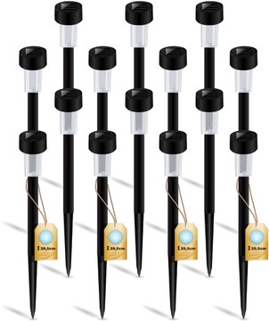 4x LAMPA SOLARNA LED WBIJANA SŁUPEK EFEKT PŁOMIEŃ LATARNIA OGIEŃ SZPIKULEC
