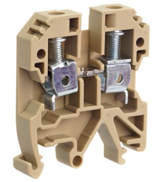 ZŁĄCZKA SZYNOWA ZUG NA SZYNĘ TH35 2,5 BEŻOWA