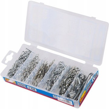 ZESTAW PRZETYCZEK ZAWLECZEK SPRĘŻYNOWYCH 150szt.