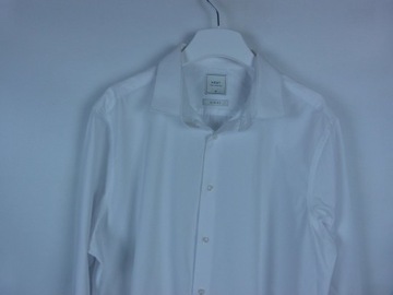 NEXT Tailoring biała koszula męska slim fit - 18 / EUR 46 / 3XL