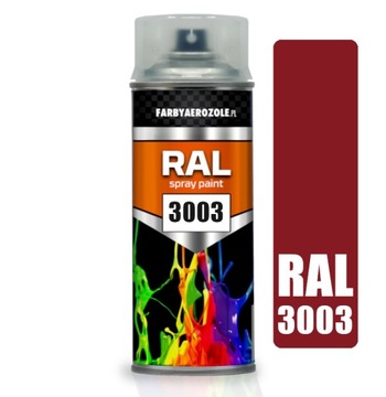 LAKIER SPRAY AKRYL RAL 3003 CZERWONY RUBINOWY