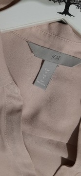 79. H&M pudrowa dopasowana koszula r 34